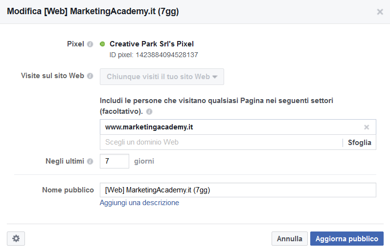 Target dell'offerta